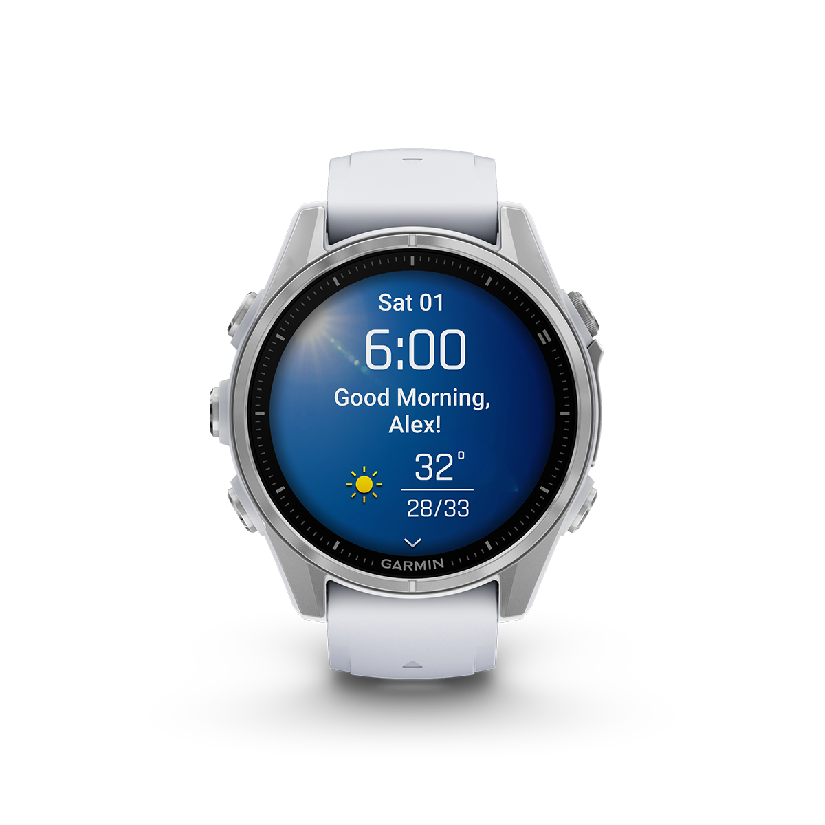 Garmin fenix 8 43mm silver morning report
