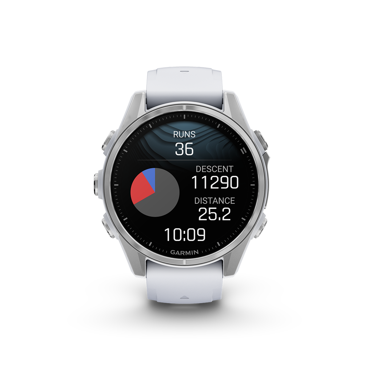 Garmin fenix 8 43mm silver ski difficulty tracking in metric