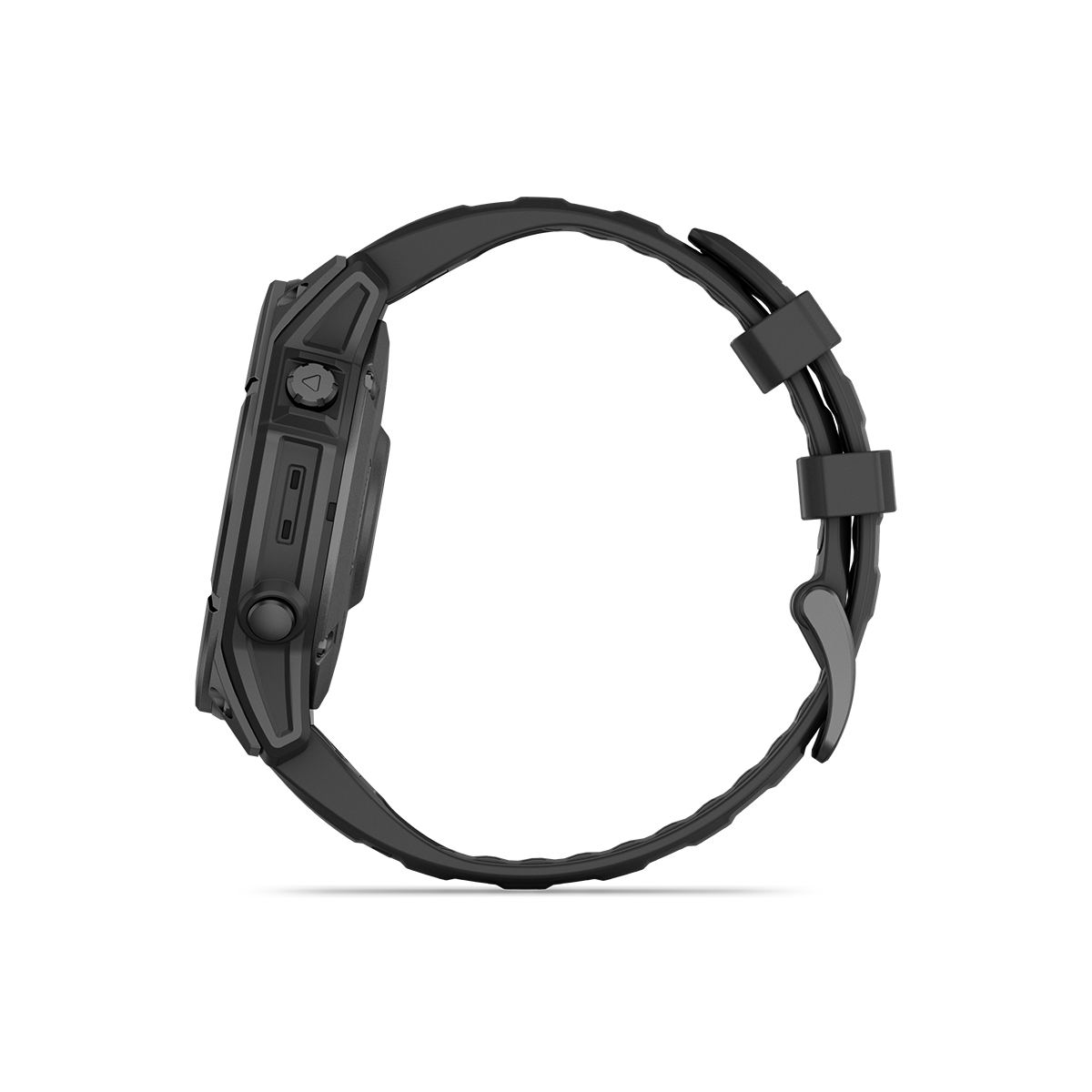 Garmin fenix E carbon left side