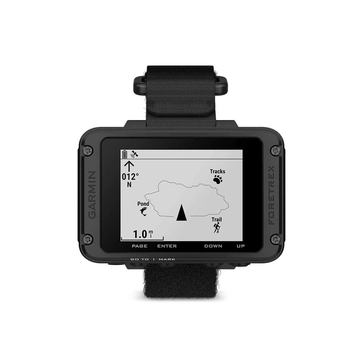 Garmin Foretrex 801 with waypoints and tracks