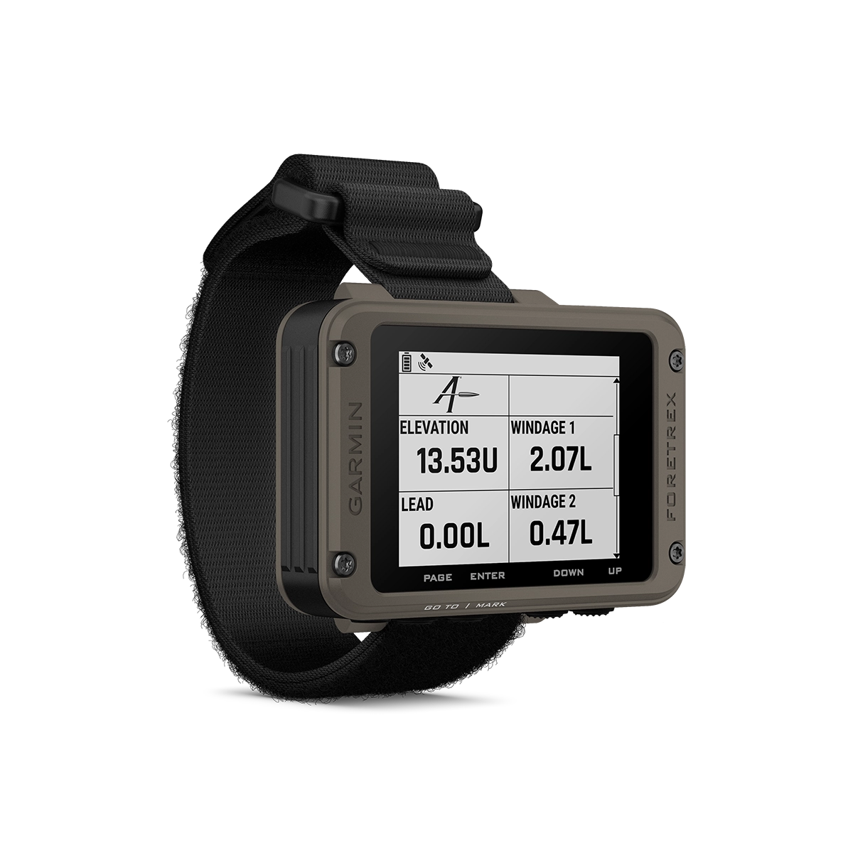 Garmin Foretrex 901 Ballistic Edition ballistics info