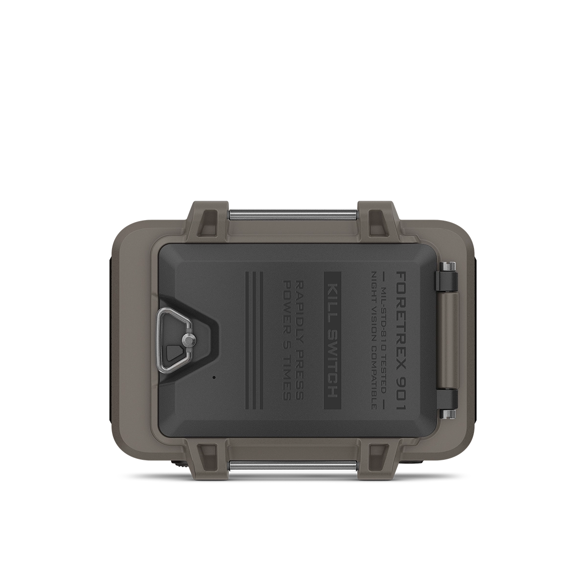 Garmin Foretrex 901 Ballistic Edition back view with no strap