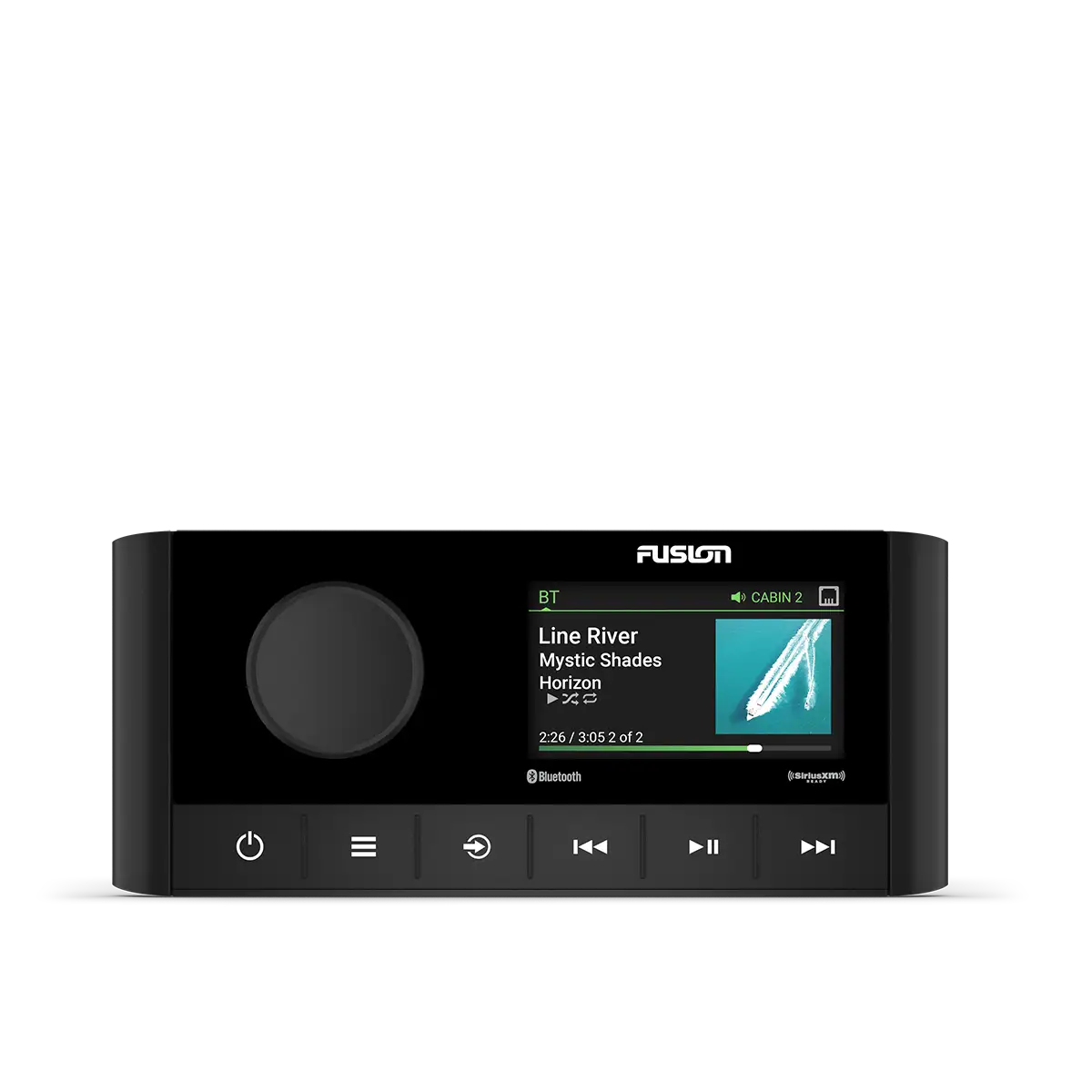 Fusion MS-RA210 Marine Stereo front view