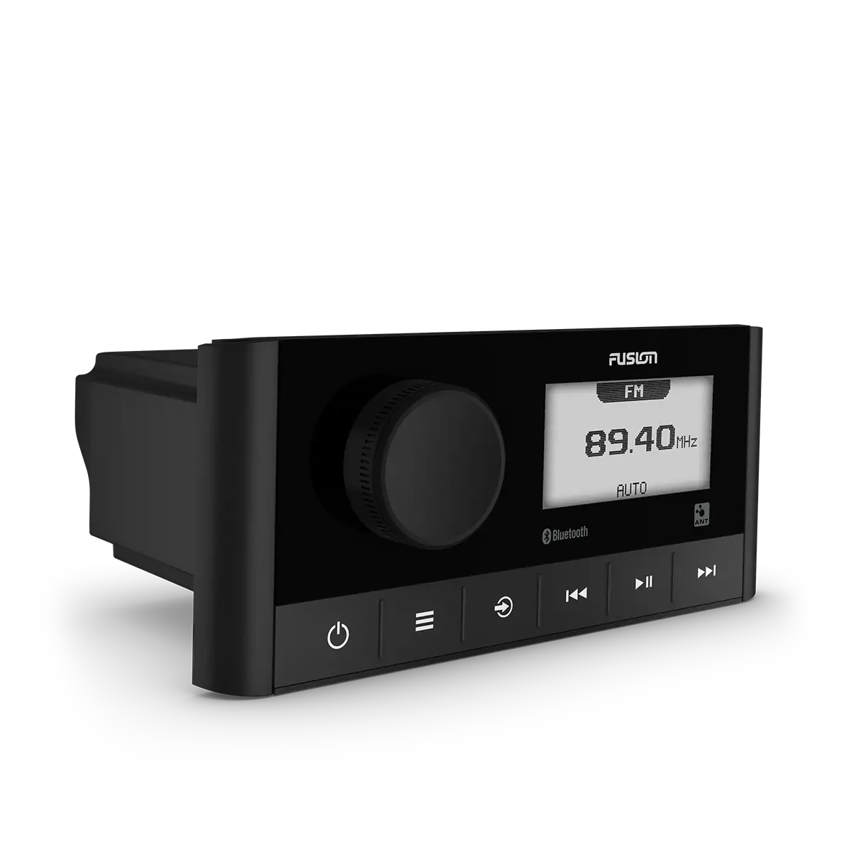 Fusion MS-RA60 Stereo right view with display and knob
