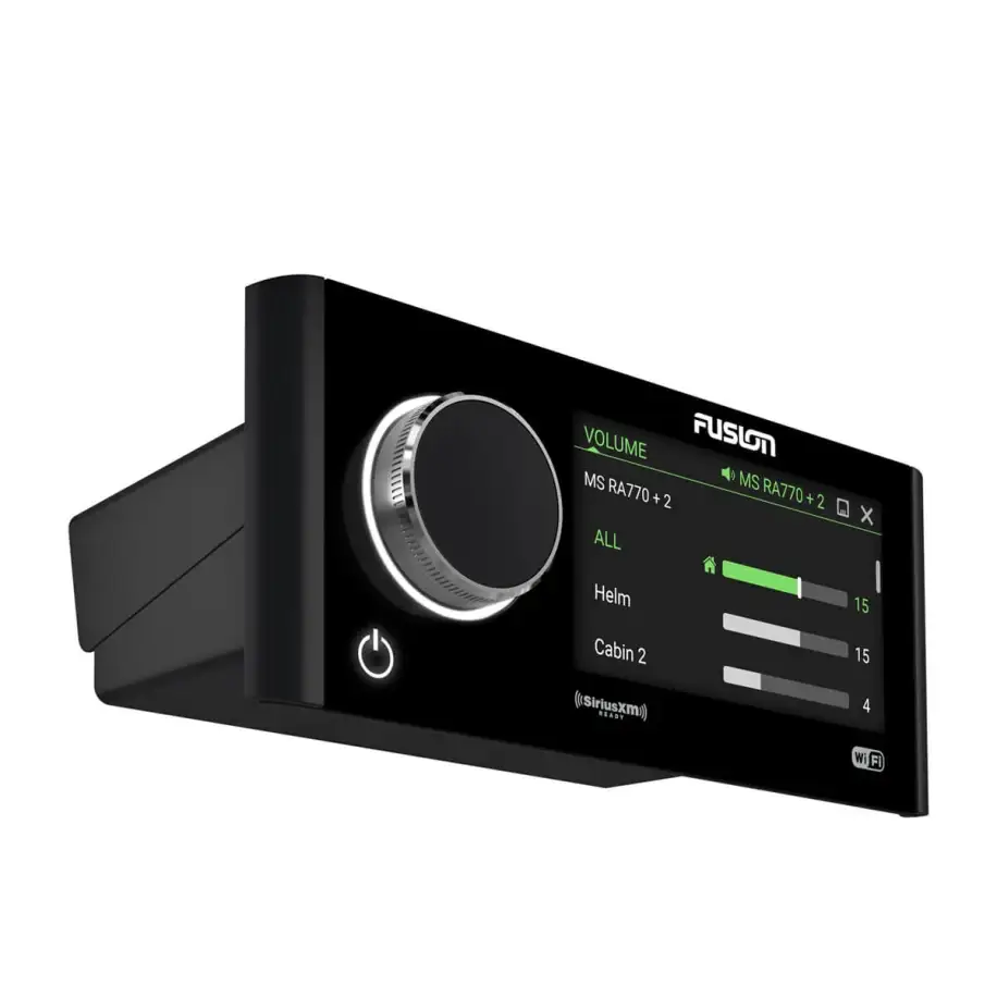 Fusion Apollo MS-RA770 Marine Stereo with Wi-Fi right angled view