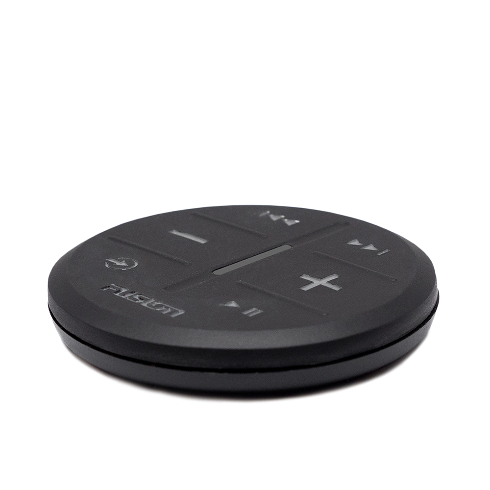 Garmin Fusion ARX Wireless Remote in black angled view