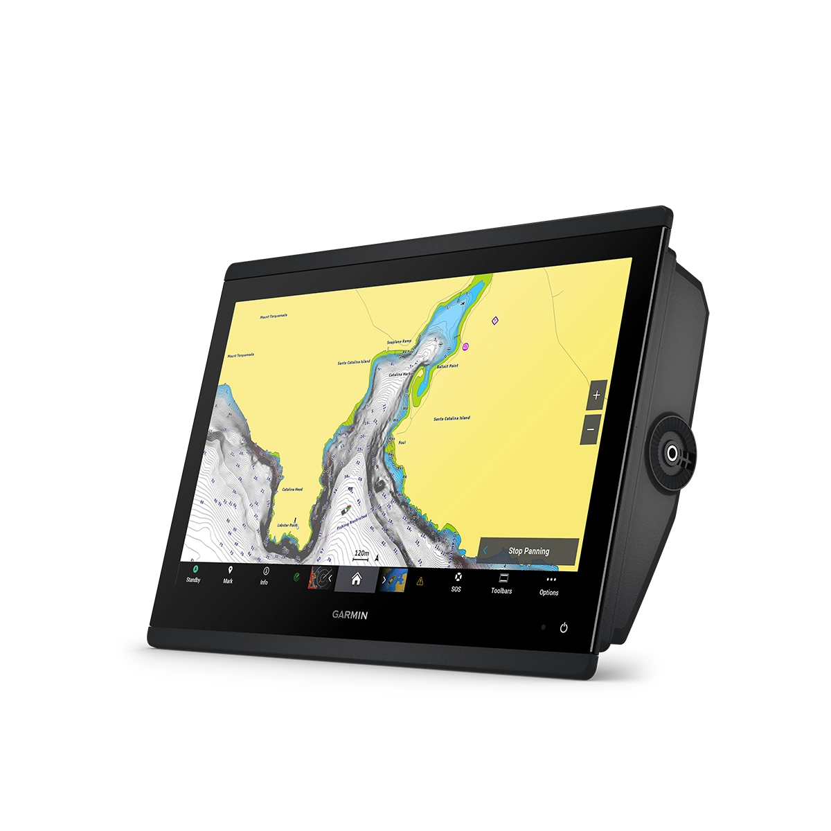 Garmin GPSMAP 16x3 Series chart panning view
