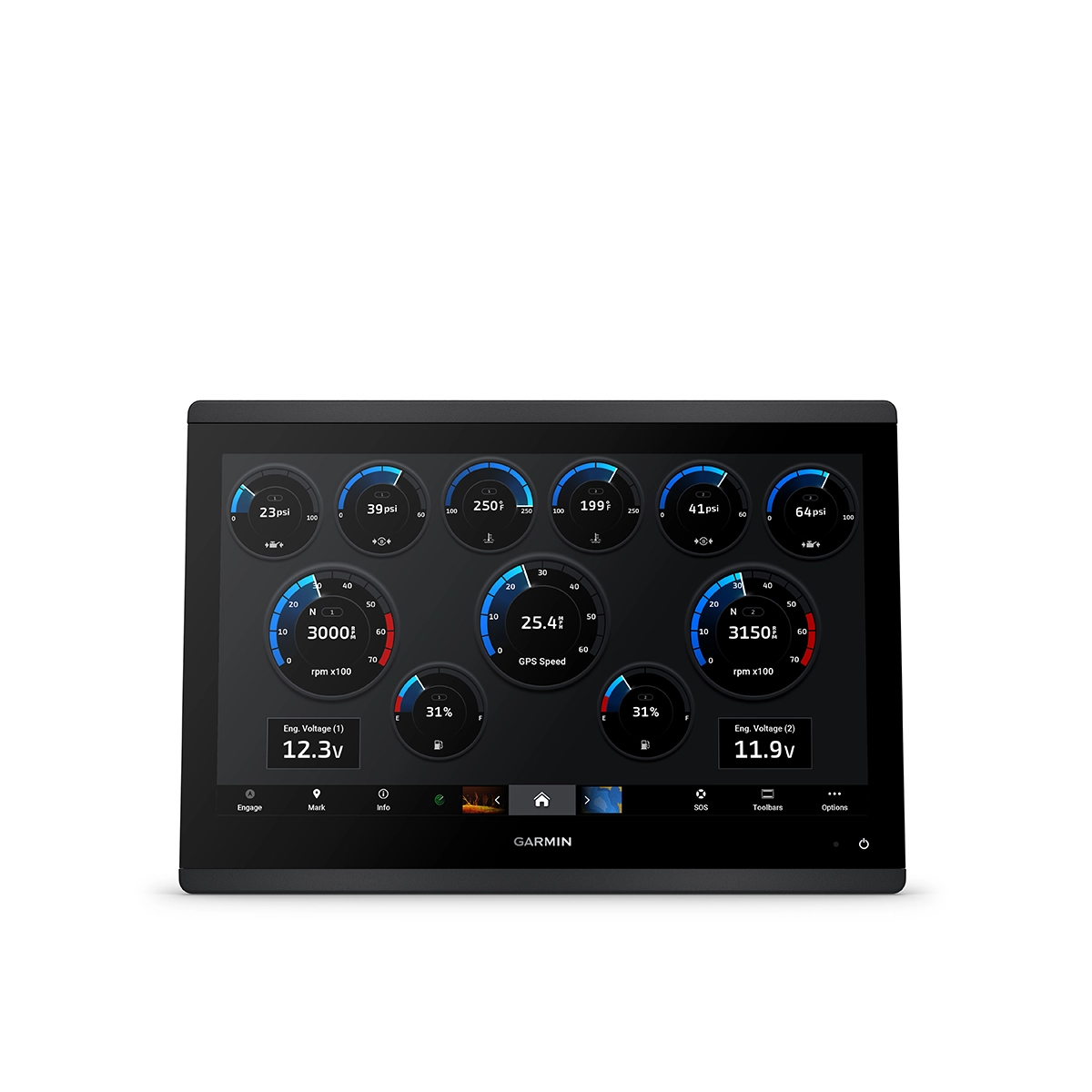 Garmin GPSMAP 16x3 Series guages