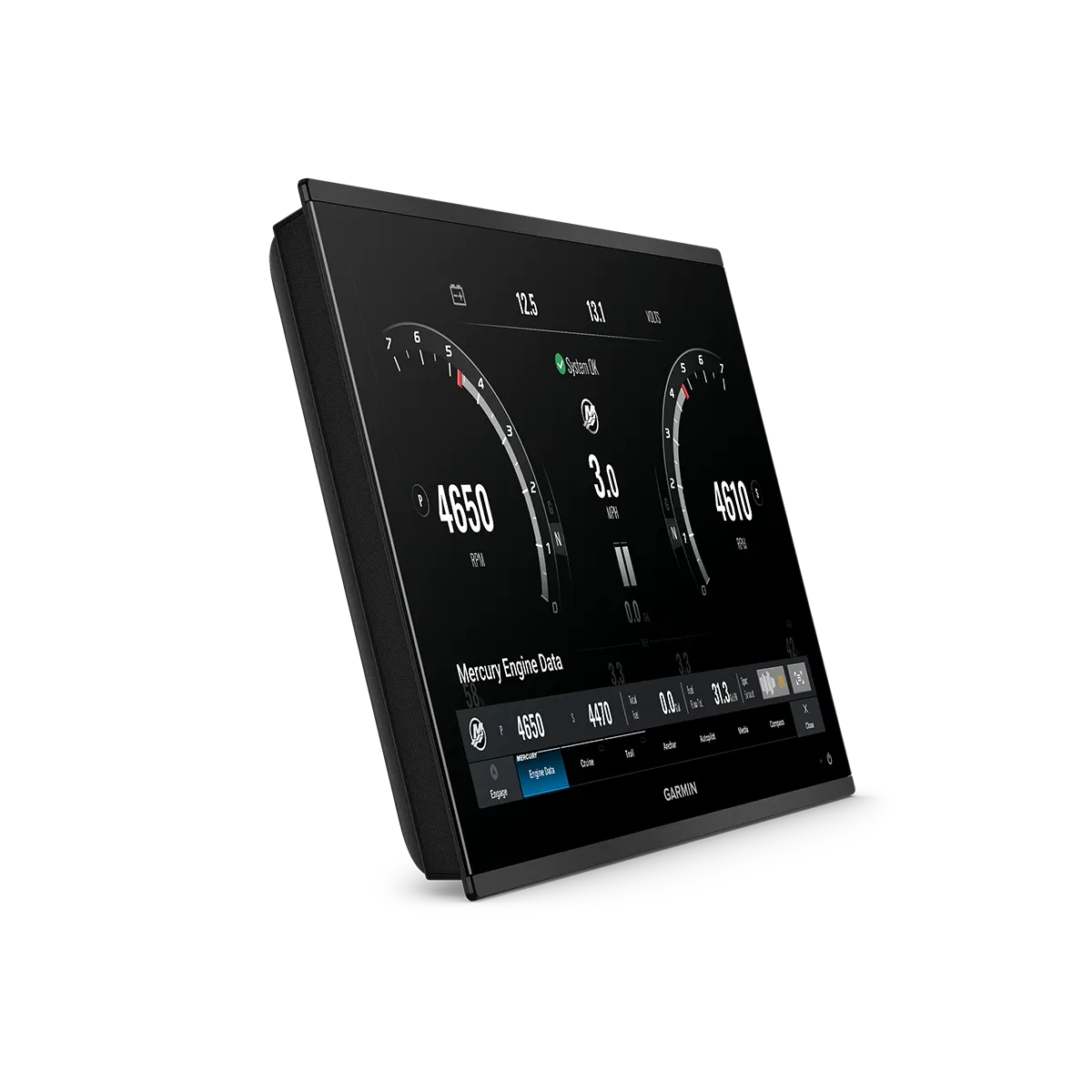 Garmin GPSMAP 9022 9222 right angled view