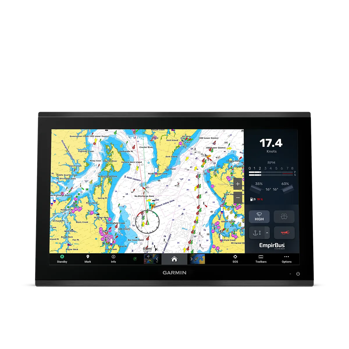 Garmin GPSMAP 9022 9222 chart page