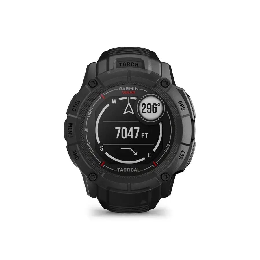 Garmin Instinct 2X Solar - Tactical Edition in black with altitude screen