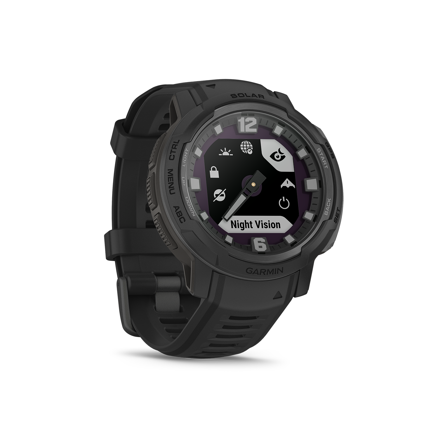 Garmin Instinct Crossover Solar - Tactical Edition right angled view