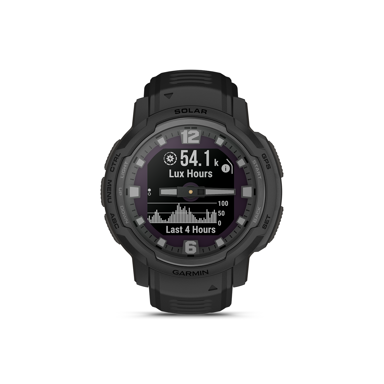 Garmin Instinct Crossover Solar - Tactical Edition Lux hours