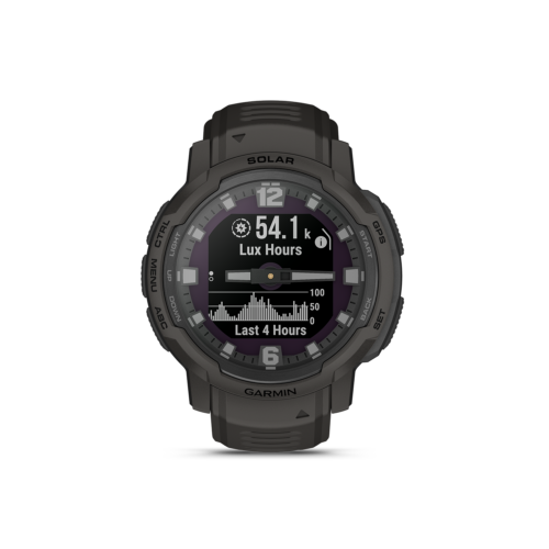 Garmin Instinct Crossover Solar in graphite lux hours