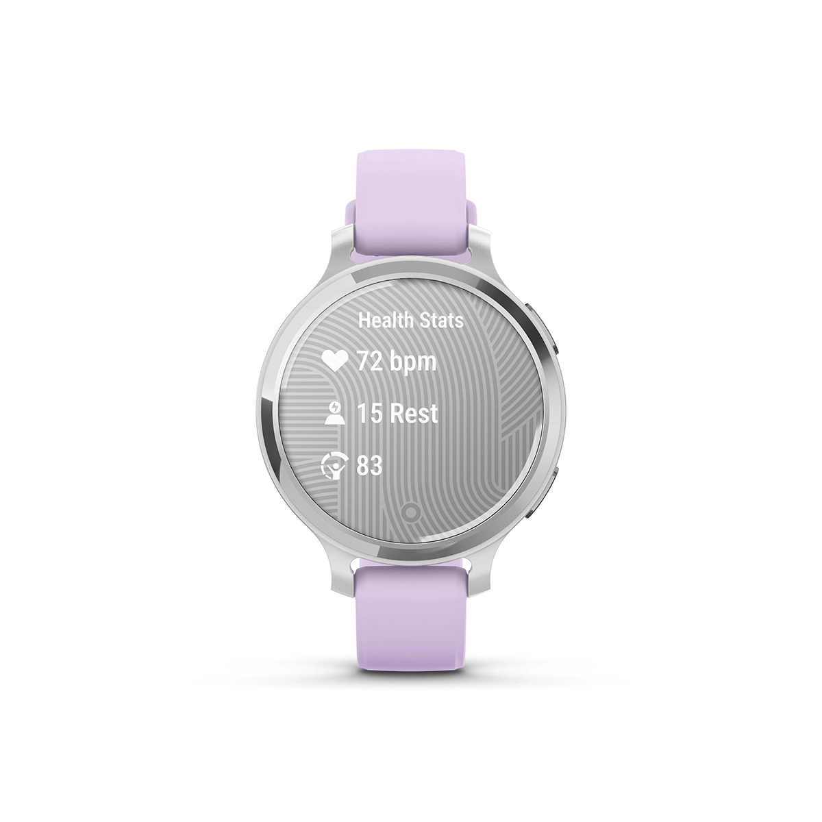 Garmin Lily 2 Active in Lunar Gold with Silver with Purple Jasmine Silicone Band health stats