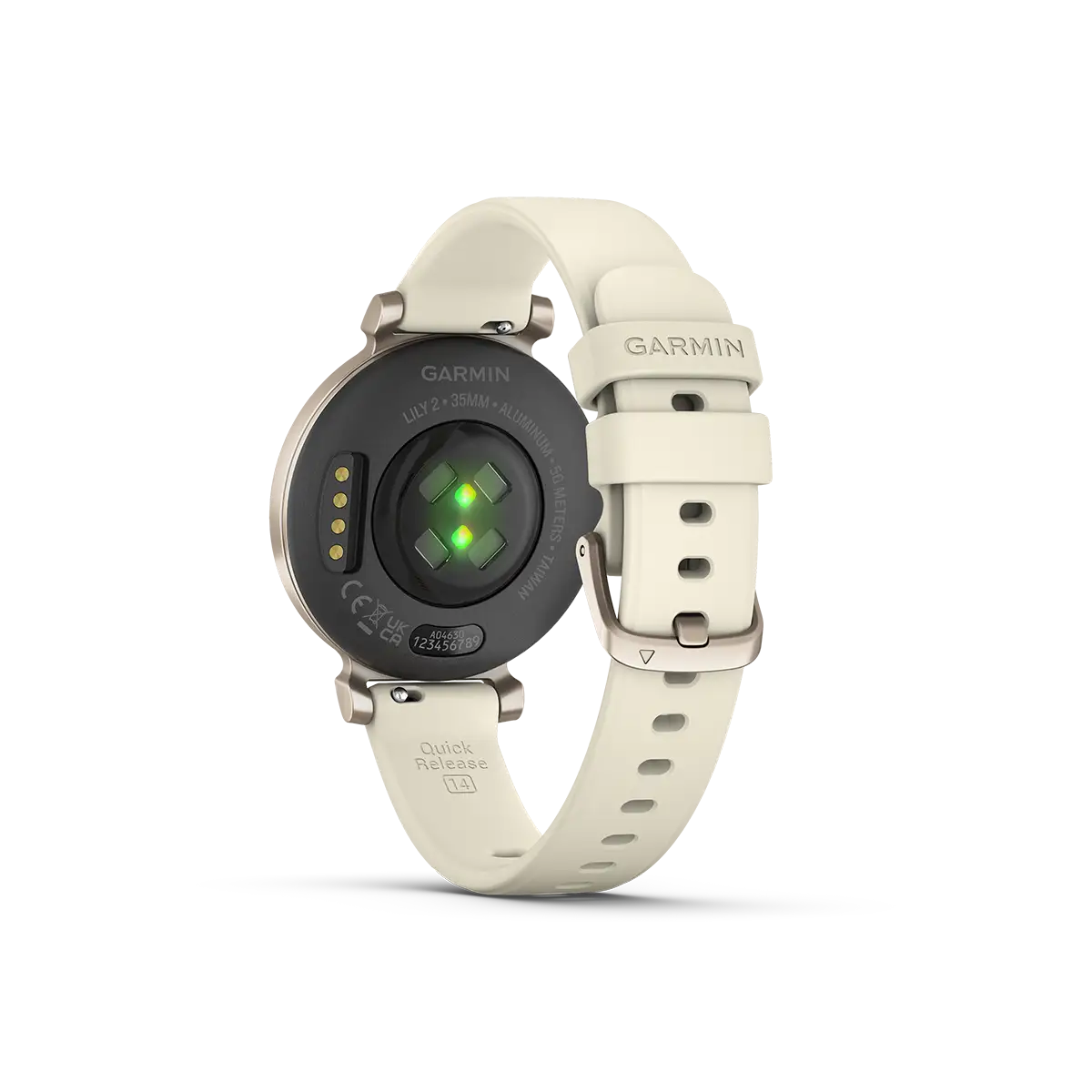 Garmin Lily 2 Cream Gold with Coconut Silicone Band heart rate monitor