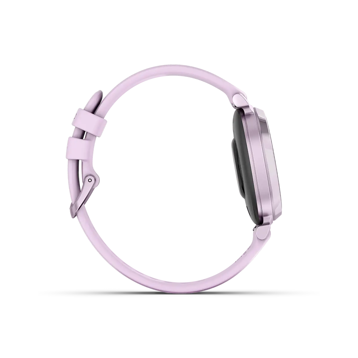 Garmin Lily 2 Metallic Lilac with Lilac Silicone Band right side