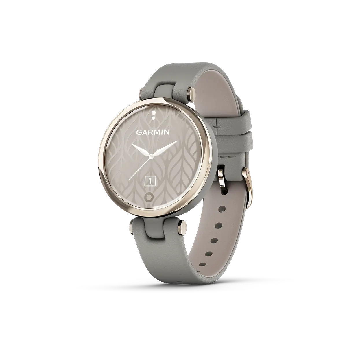 Garmin Lily Smartwatch & Fitness Tracker with Grey leather band