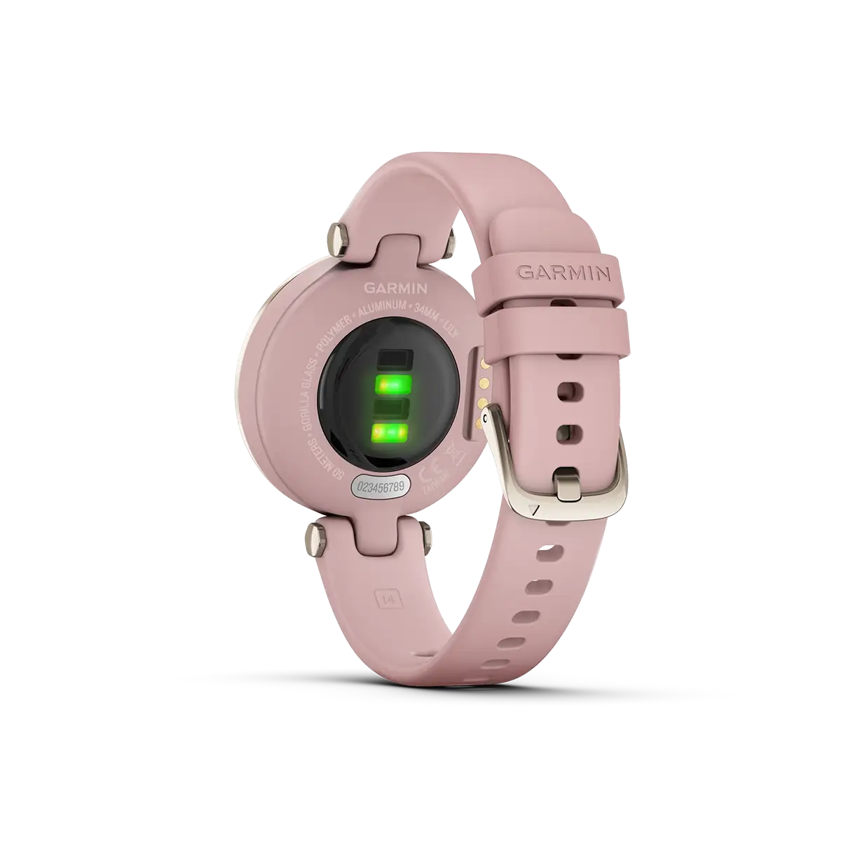 Garmin Lily Smartwatch & Fitness Tracker in pink back view