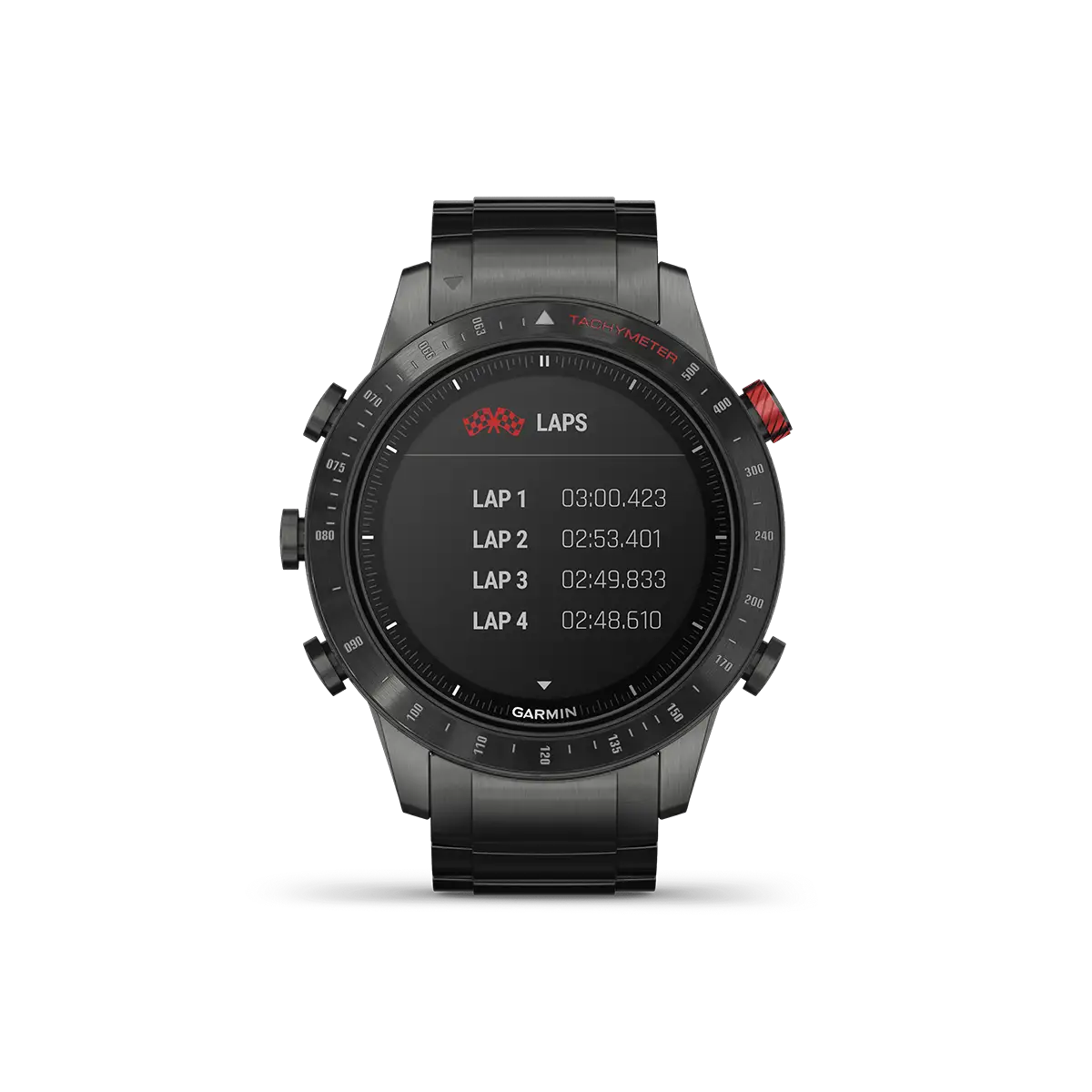 Garmin MARQ Driver laps screen