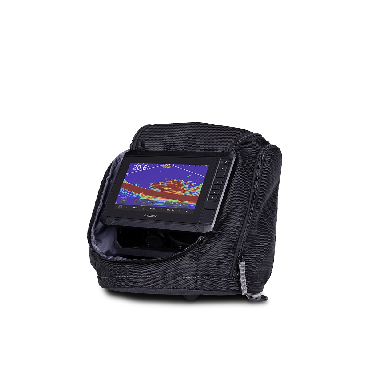 Garmin Panoptix PS22-IF Ice Fishing Bundle left side view