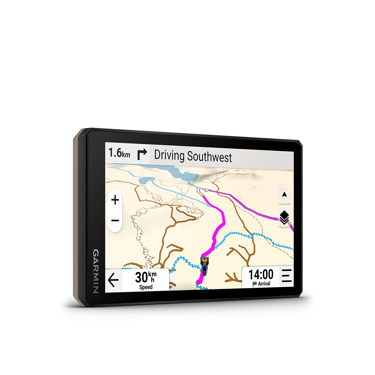 Garmin Tread 2 with snowmbile trails