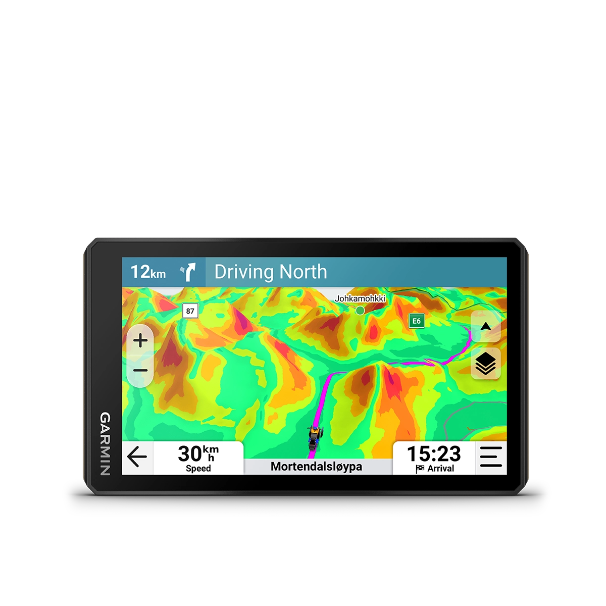 Garmin Tread 2 with with slope angle