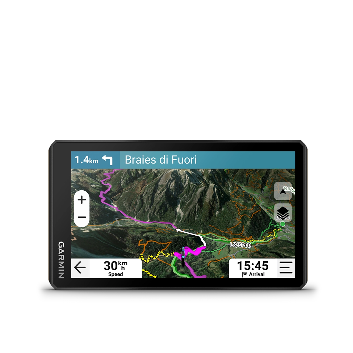 Garmin Tread 2 with satellite view