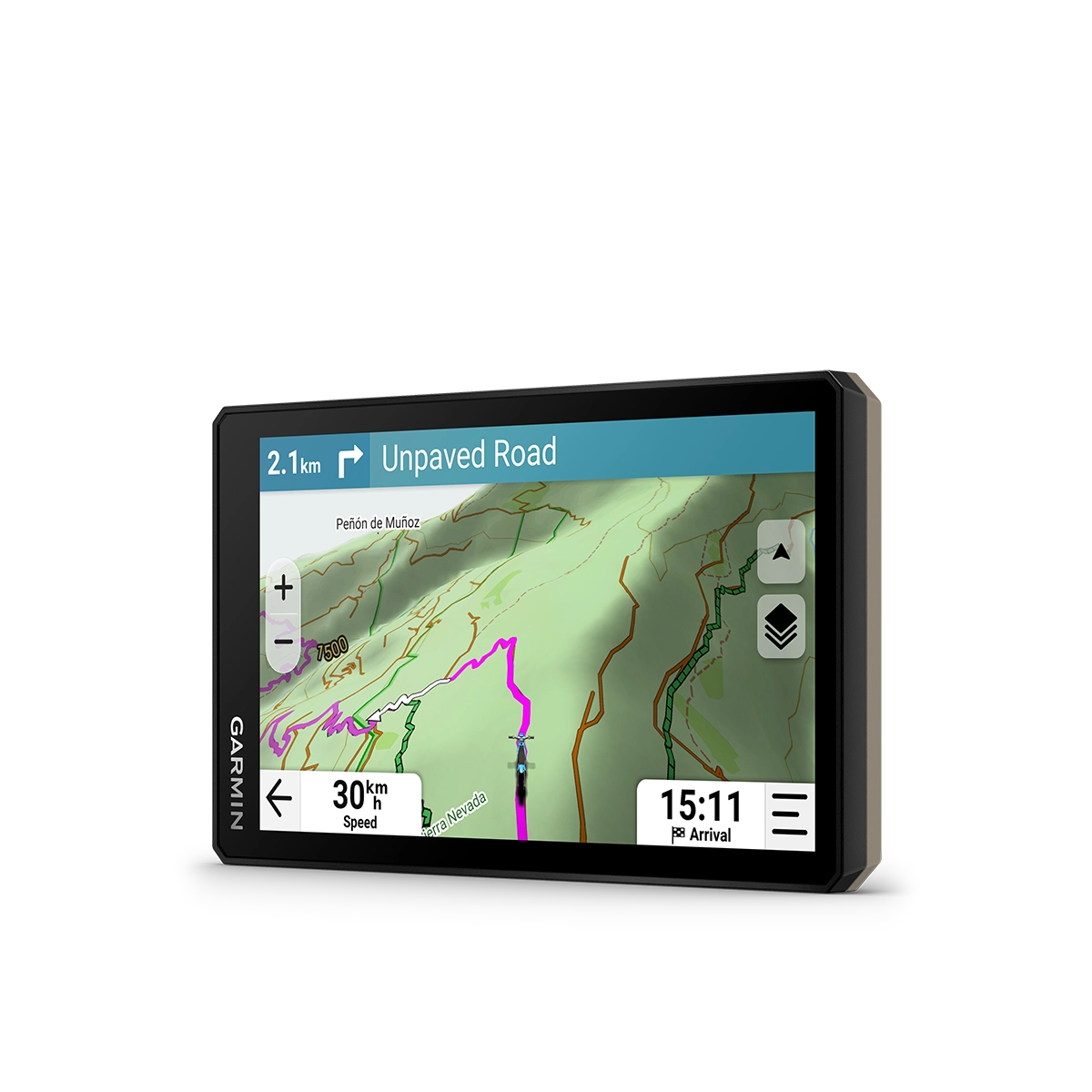 Garmin Tread 2 with active route