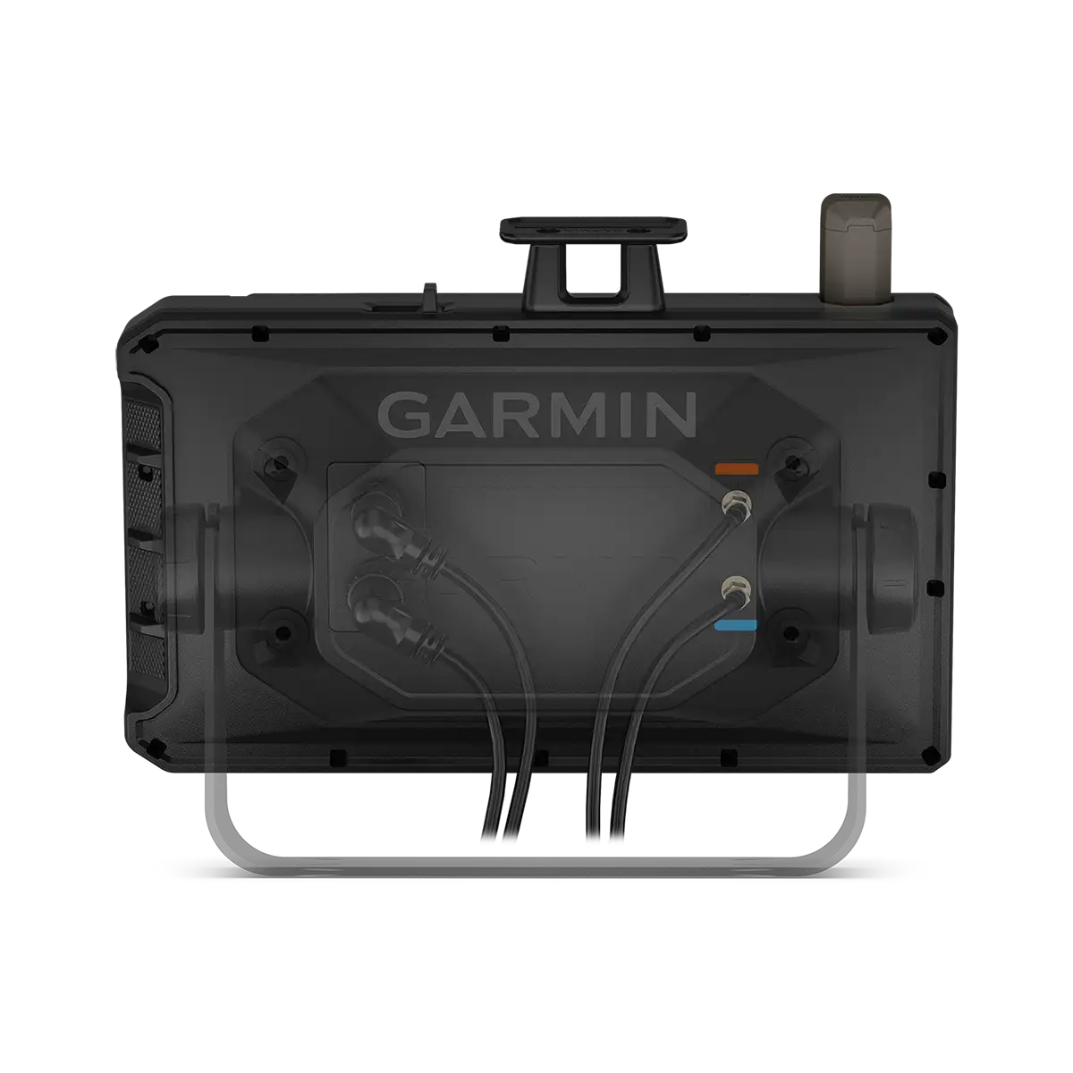 Garmin Tread XL Baja Race back view in mount with connections