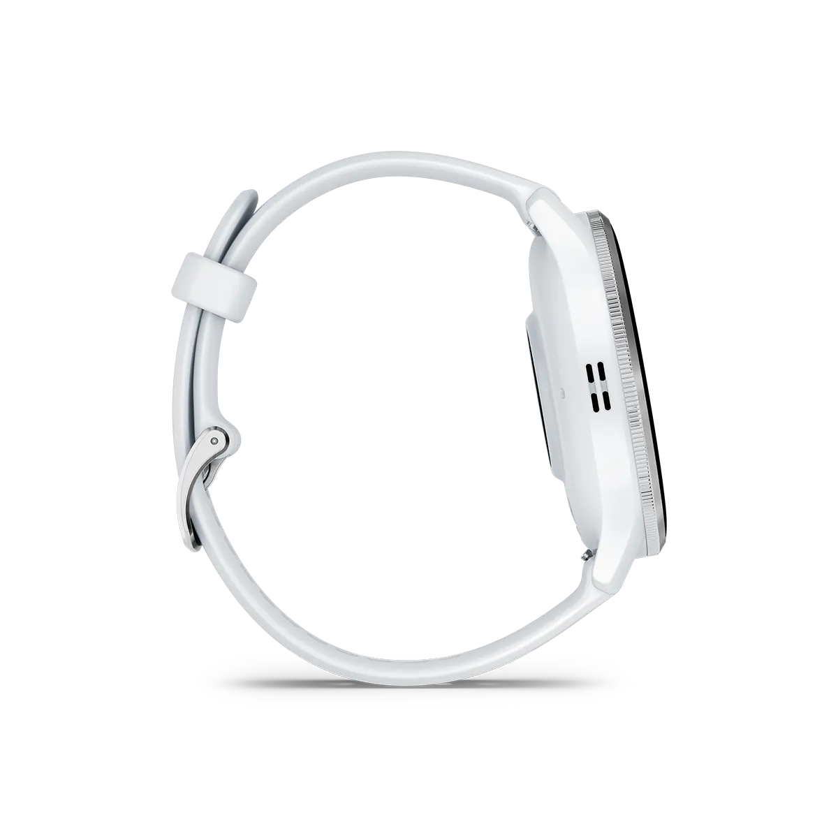 Garmin Venu 3 in white right side vuew