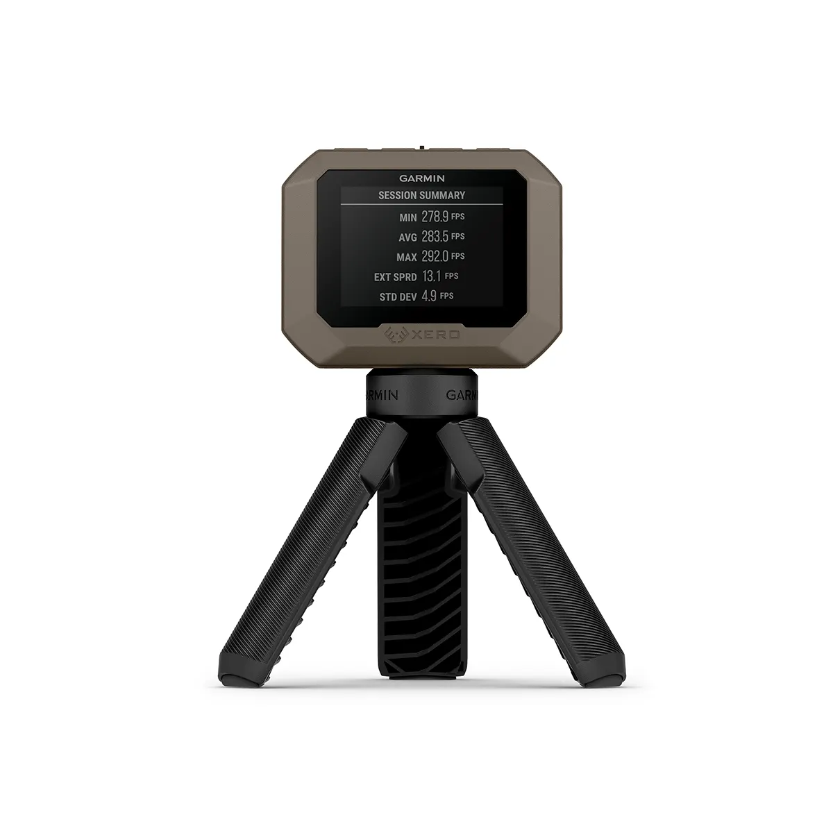 chronograph session summary on tripod