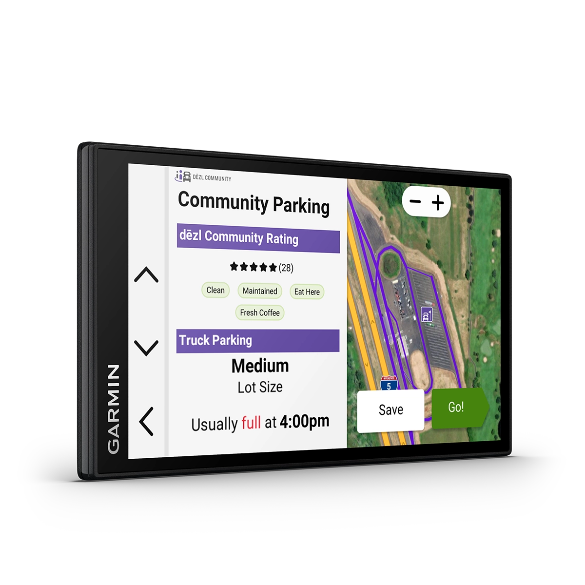 Garmin dezl OTR620 community parking detail