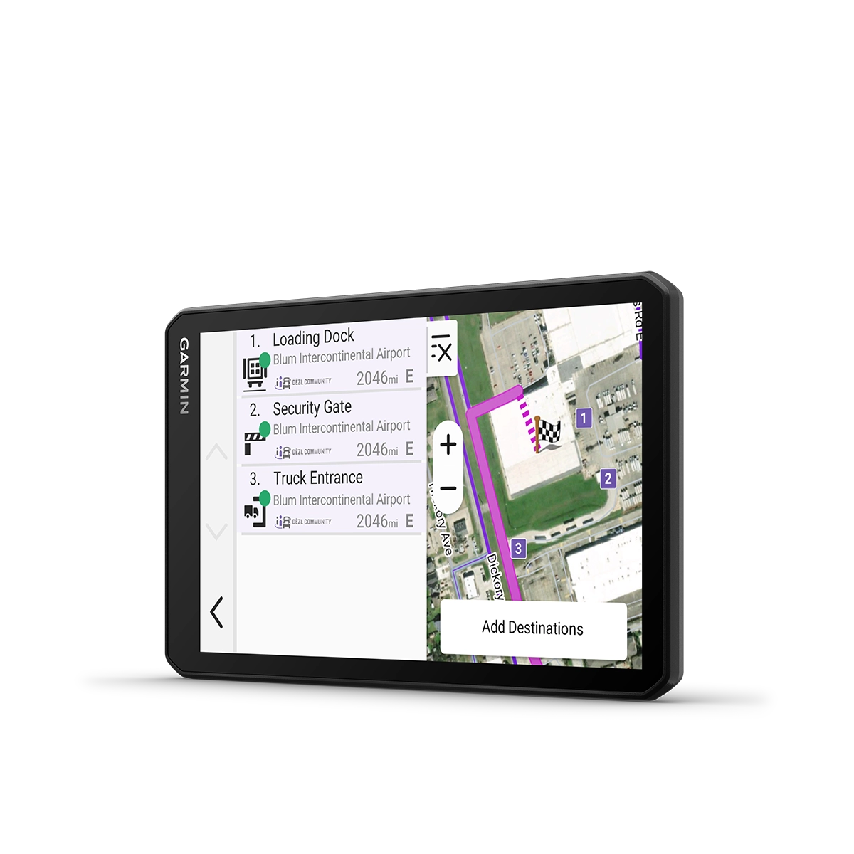 Garmin dezl OTR720 preferred truck data