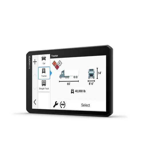 Garmin dezl OTR720 truck profile