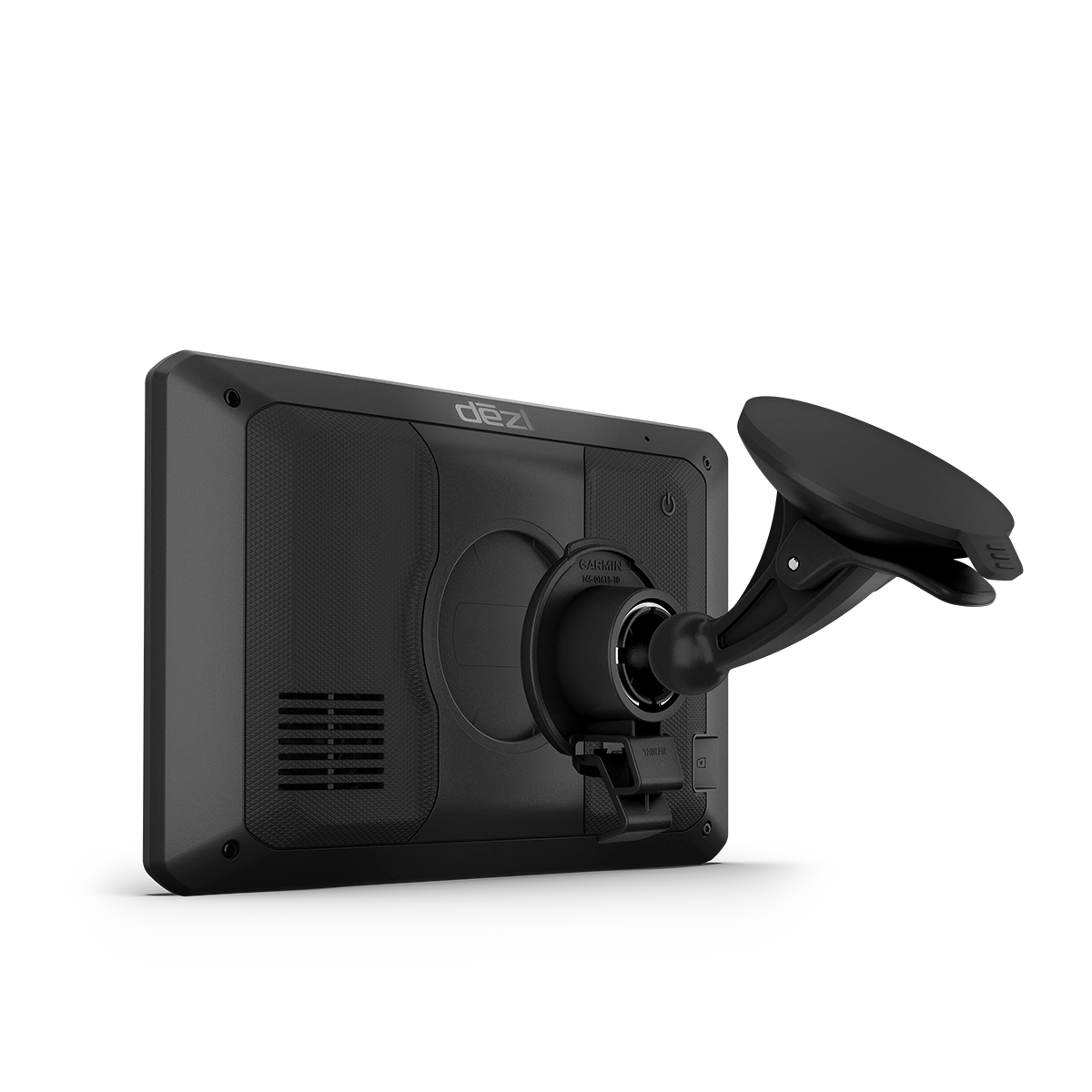 Garmin dezl OTR720 with suction cup mount attached