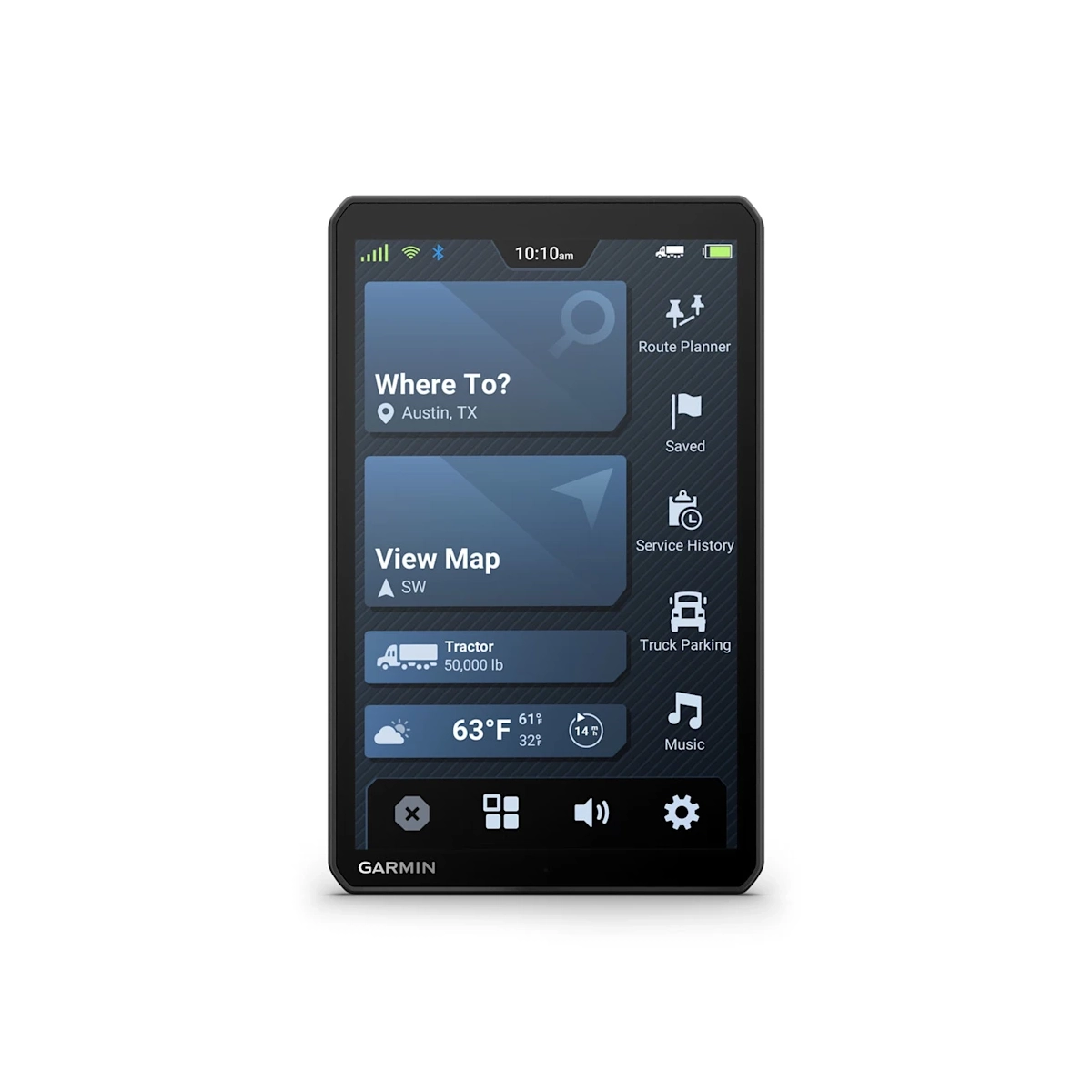 Garmin dezl OTR820 vertical view