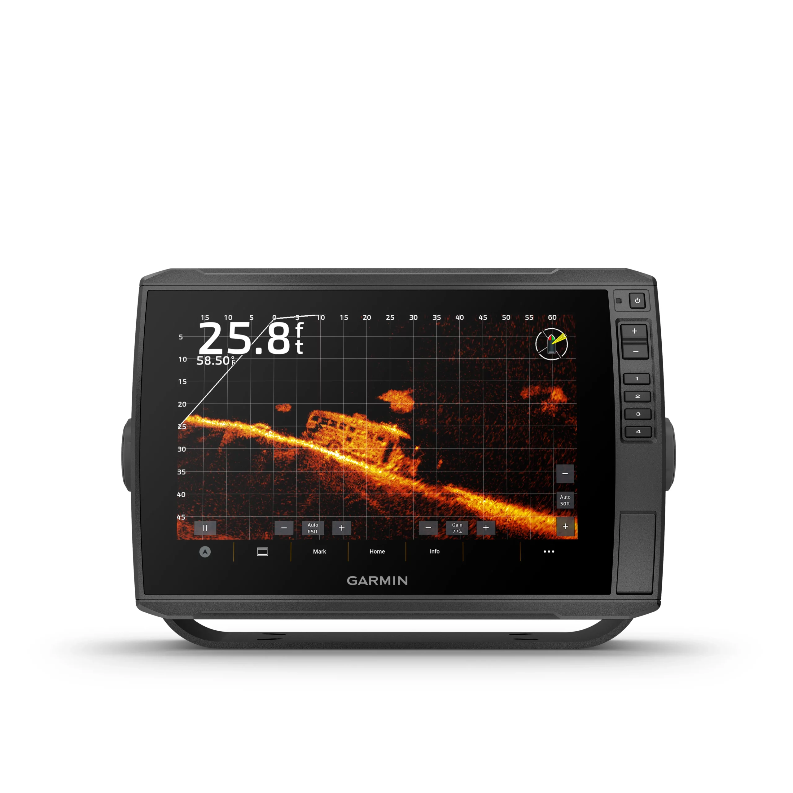 Garmin ECHOMAP Ultra 2 10" sonar of bus