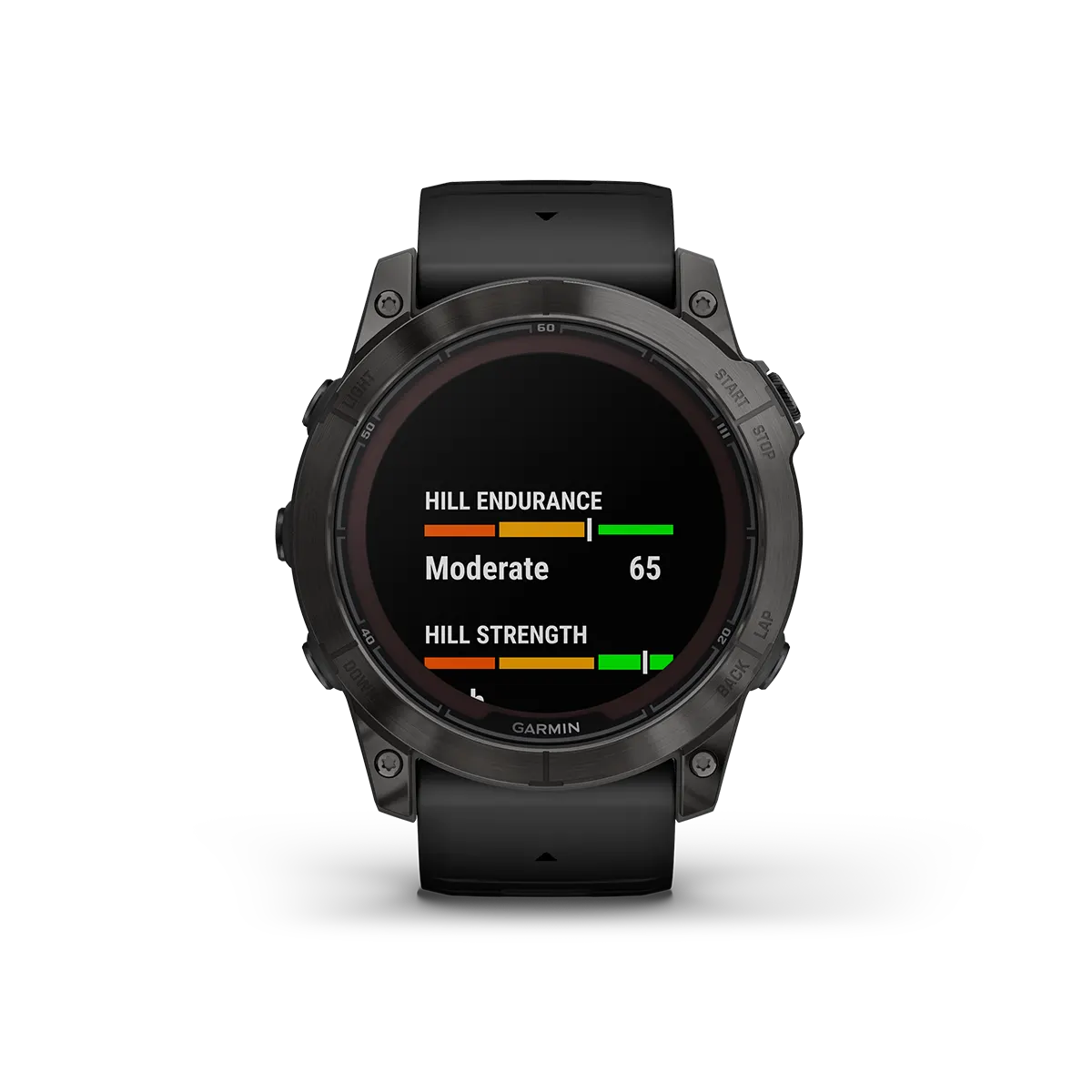 fenix 7X Pro Sapphire Solar in Titanium with Carbon Gray DLC Titanium with Black Band endurance
