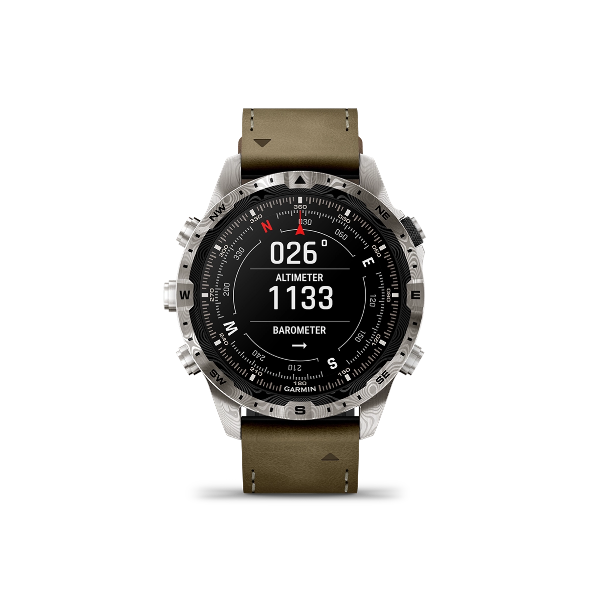 Garmin MARQ Adventurer (Gen 2) - Damascus Steel Edition abc sensor