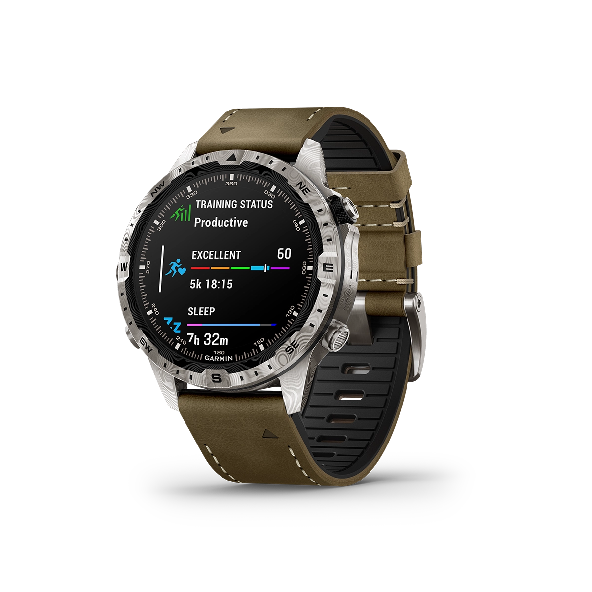 Garmin MARQ Adventurer (Gen 2) - Damascus Steel Edition widget glance