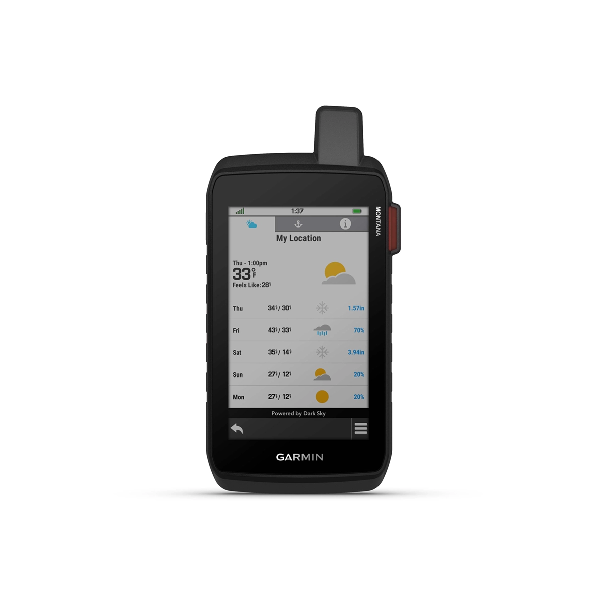 Garmin Montana 710i weather