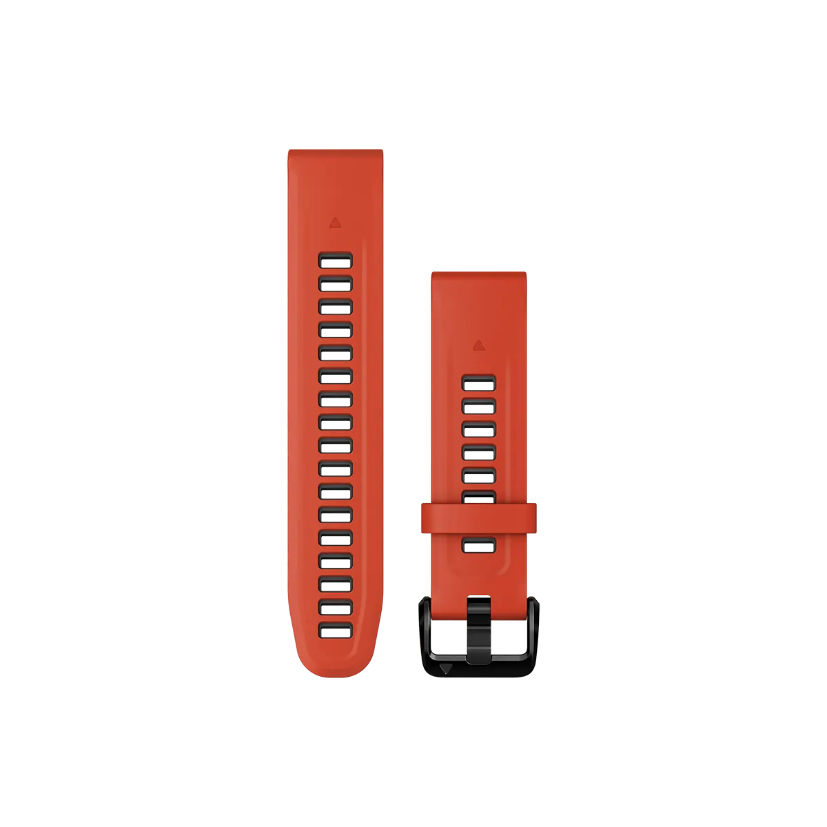Garmin QuickFit 20 Watch Bands, Flame Red/Graphite Silicone (010-13279-04)