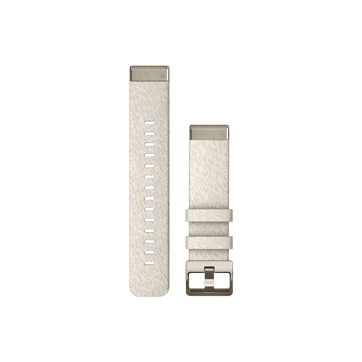 Garmin QuickFit 20 Watch Bands, Cream Heathered Nylon with Soft Gold Hardware (010-13279-08)