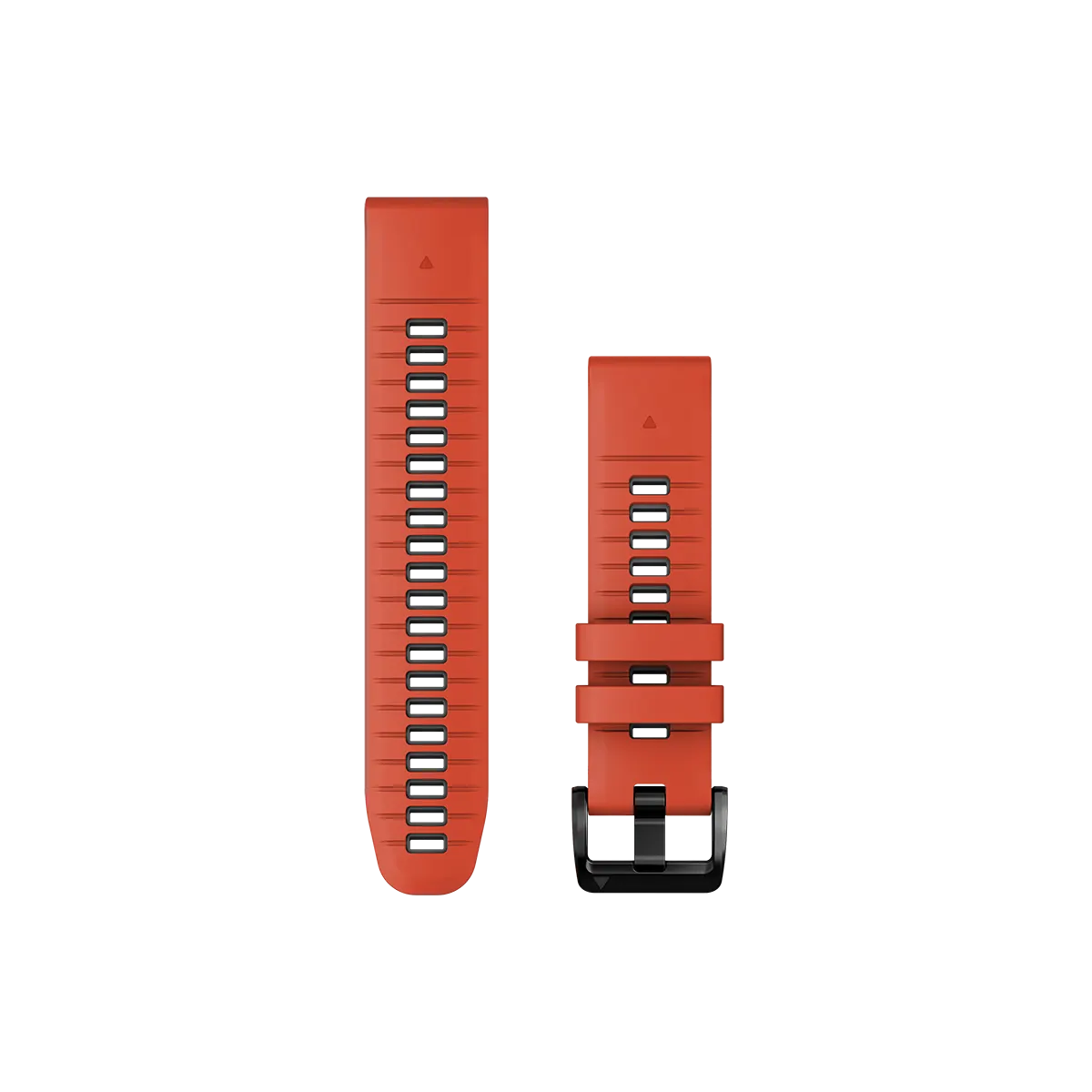 Garmin QuickFit 22 Watch Bands, Flame Red/Graphite Silicone (010-13280-04)