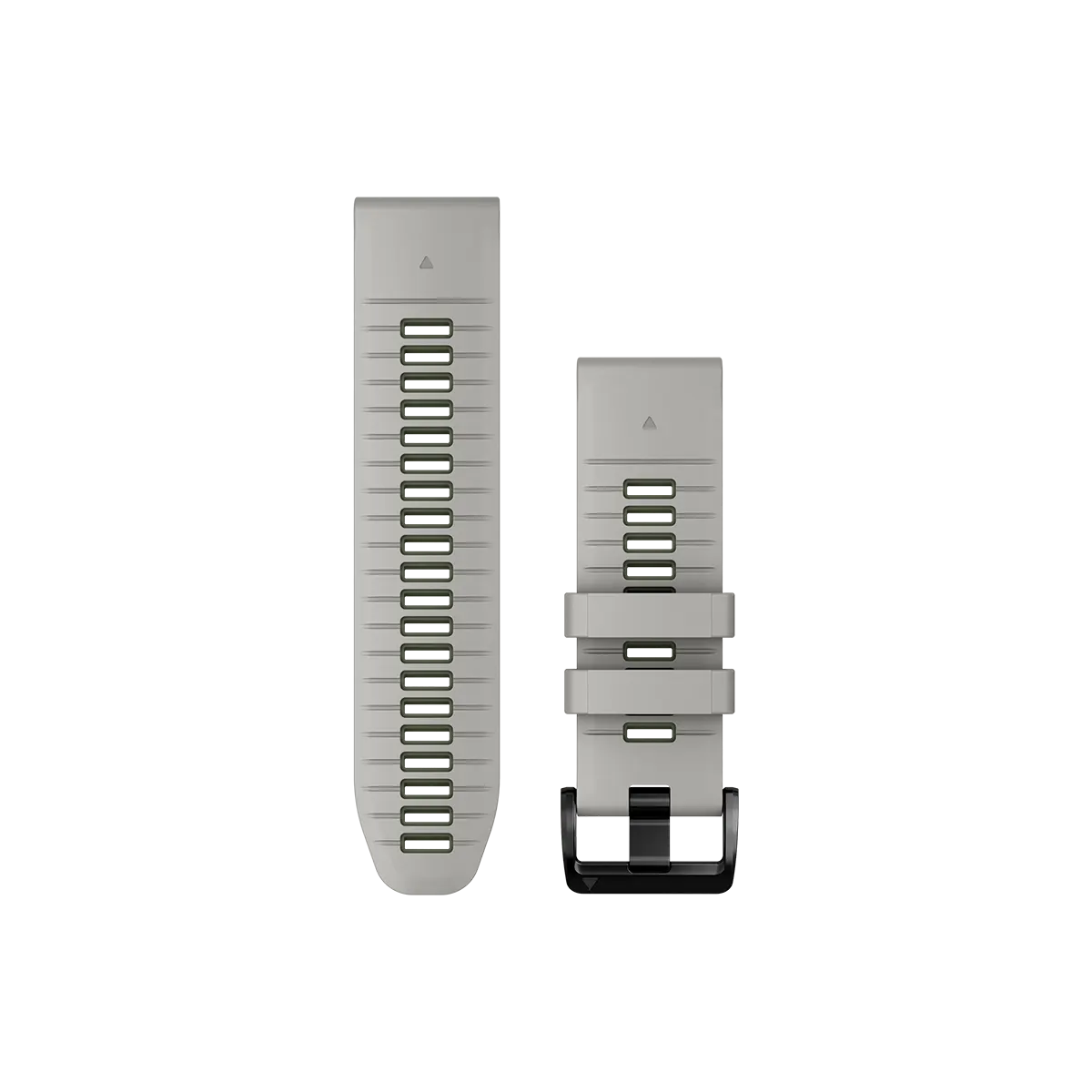 Garmin QuickFit 26 Watch Bands, Fog Gray/Moss Silicone (010-13281-08)