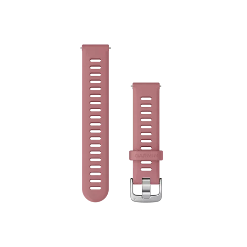 Quick Release Bands (18 mm), Light Pink with Silver Hardware