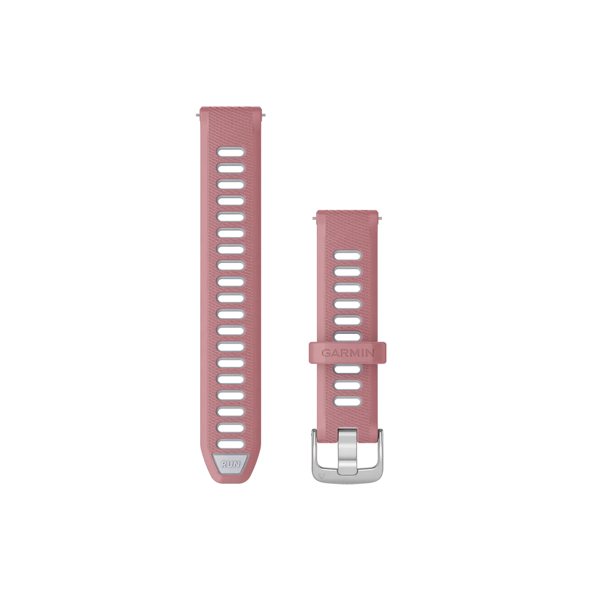 Pink/Whitestone with Silver Hardware