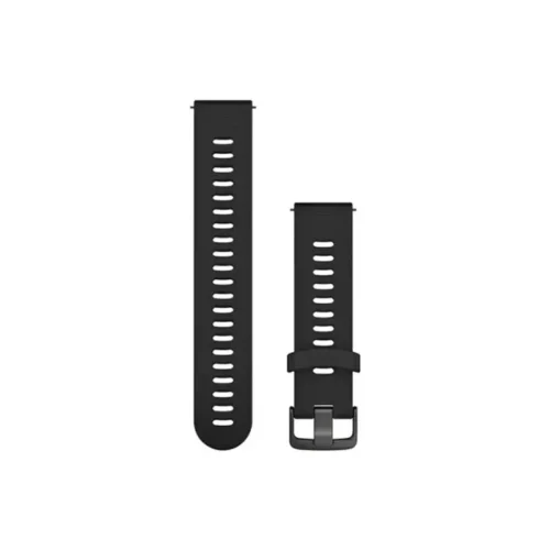Quick Release Bands (20 mm), Black with Slate Hardware