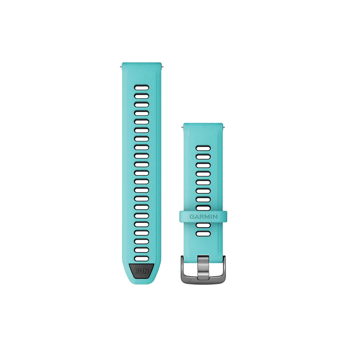 Garmin Quick Release Bands (22 mm), Aqua/Black with Slate Hardware (010-11251-A2)